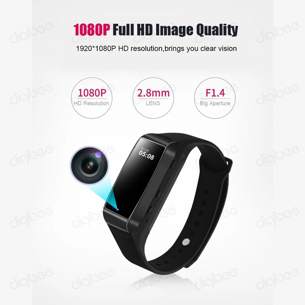 Новый Bluetooth умный Браслет монитор сна HD 1080P мини камера браслет секретная