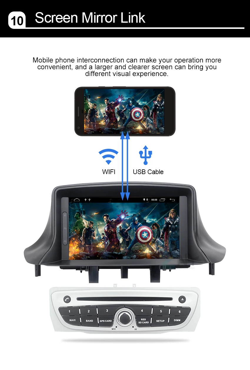 Clearance 7" HD Android 8.1 Car DVD For Renault Megane 3 2009 2010 2011 2012 2013 2014 2015 Fluence Radio WiFi GPS Navigation Rear Camera 12