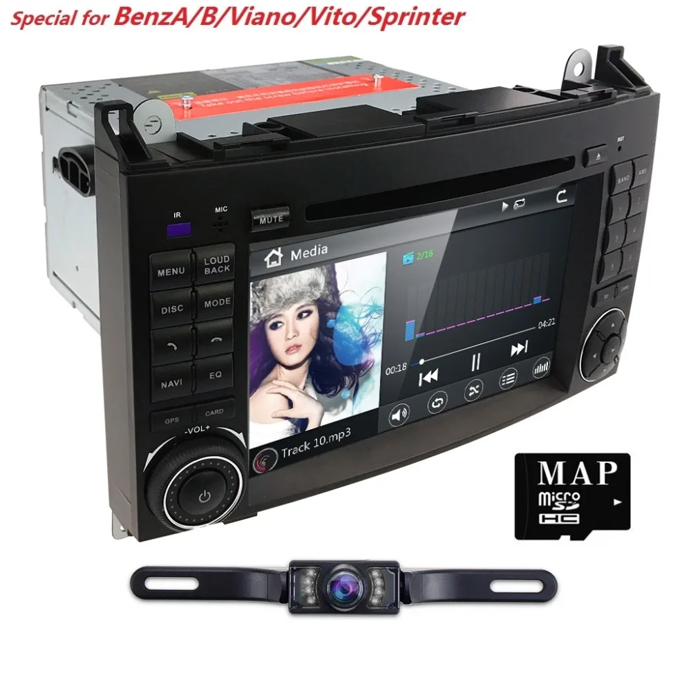 Cheap 7 Inch 2 din AutoRadio Car DVD Player For Mercedes/Benz/Sprinter/B200/B-class/Vito/Viano 2006-2014 W245/B170/W209/W169 GPS Navi 3