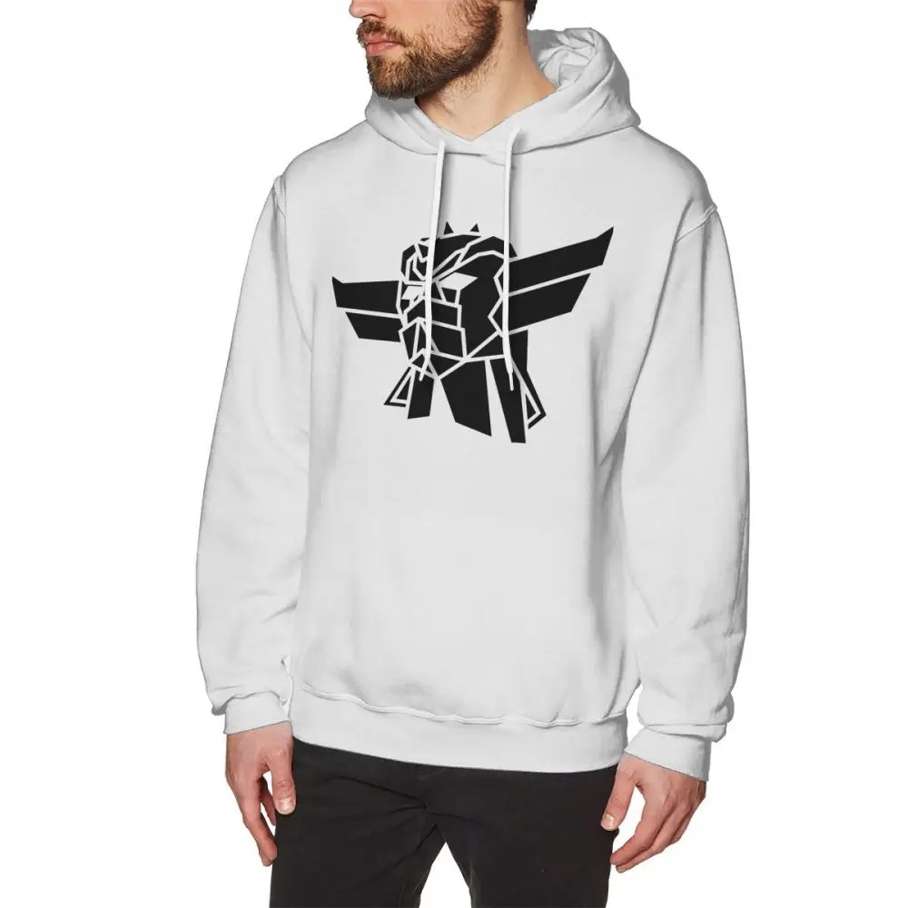 Goldorak Hoodie Goldorak Hoodies Мужские красные пуловеры худи из хлопка большие уличные повседневные осенние длинные толстовки