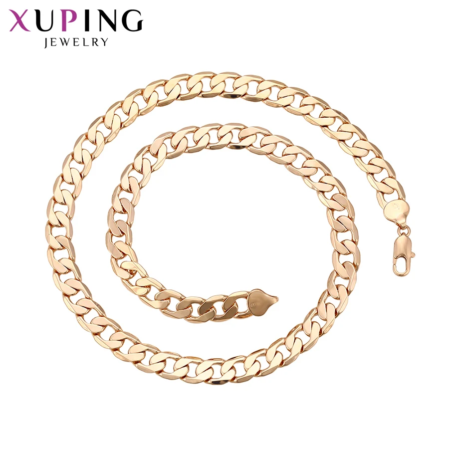 

Xuping Fashion Luxury Necklace Charm Style Long Necklace for Men High Quality Top Sale Chain Jewelry Christmas Gifts S69-42288