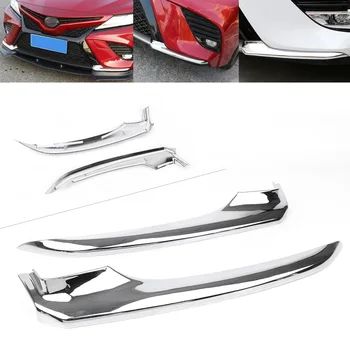 

Sport Style Chrome Front Bumper Coner Trim Anti-collision for Toyota Camry 2018