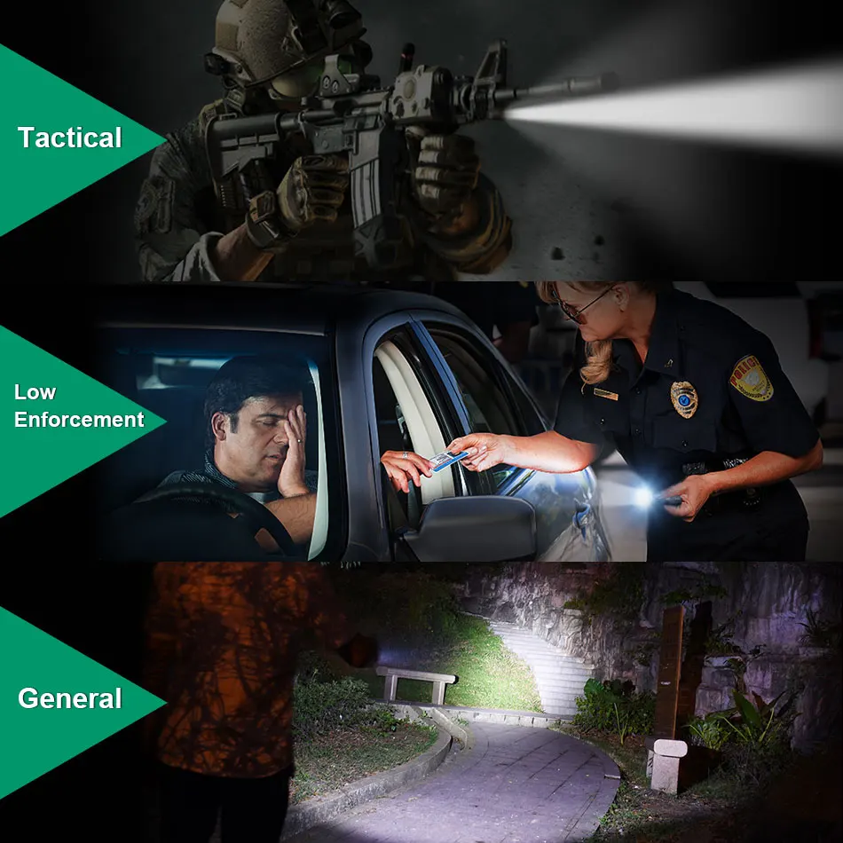 Aluminum alloy tactical flashlight