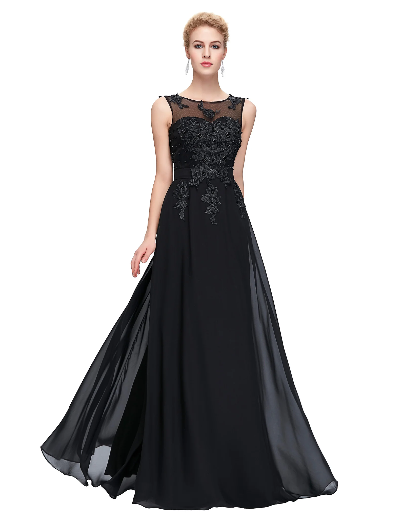 simple floor length dress