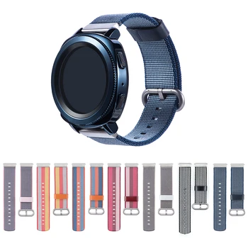 

Nylon Strap for Samsung Galaxy Active R500 Amazfit Bip Smart Watch Bracelet Fashion Woven Replacement Watchband Wristband