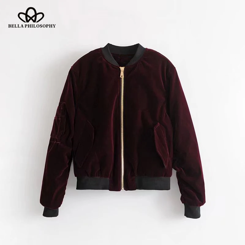 

Bella Philosophy solid warm padded winter parkas women coat fashion zipper female jacket long sleeve casual pockets outwears