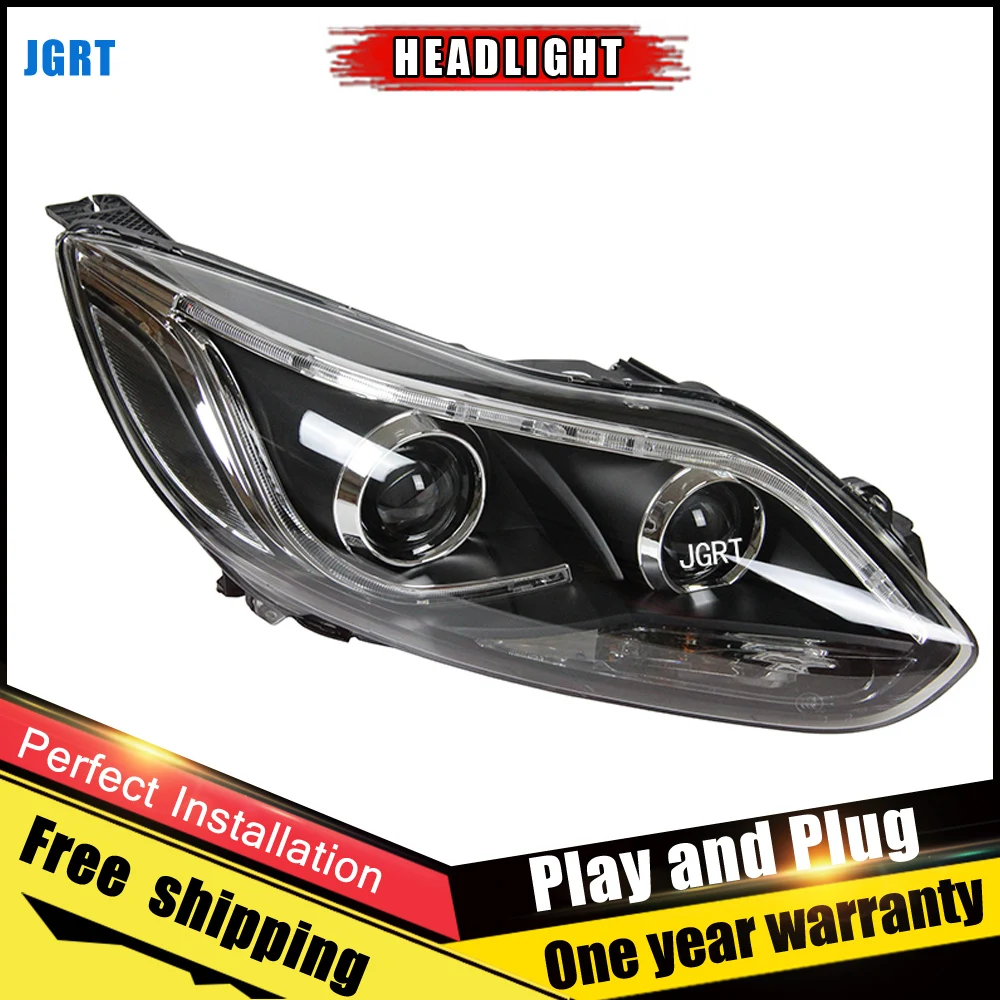 2PCS Car Style LED headlights for Ford Focus 2012 for Focus head lamp