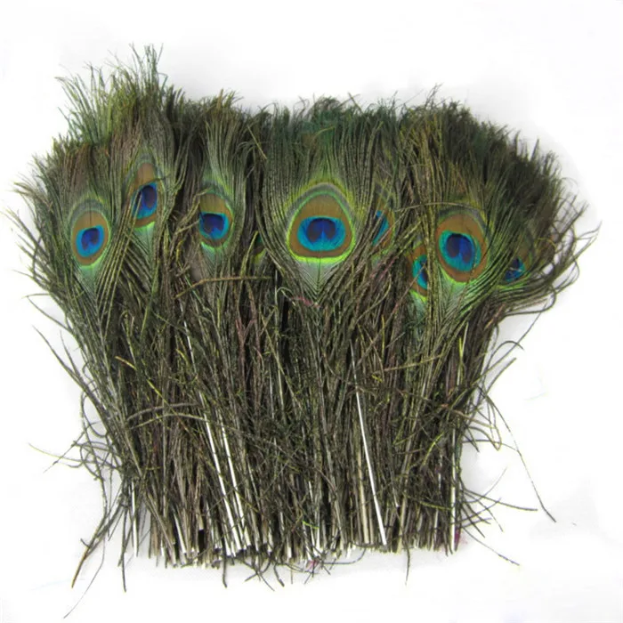 25-30cm natural peacock feathers