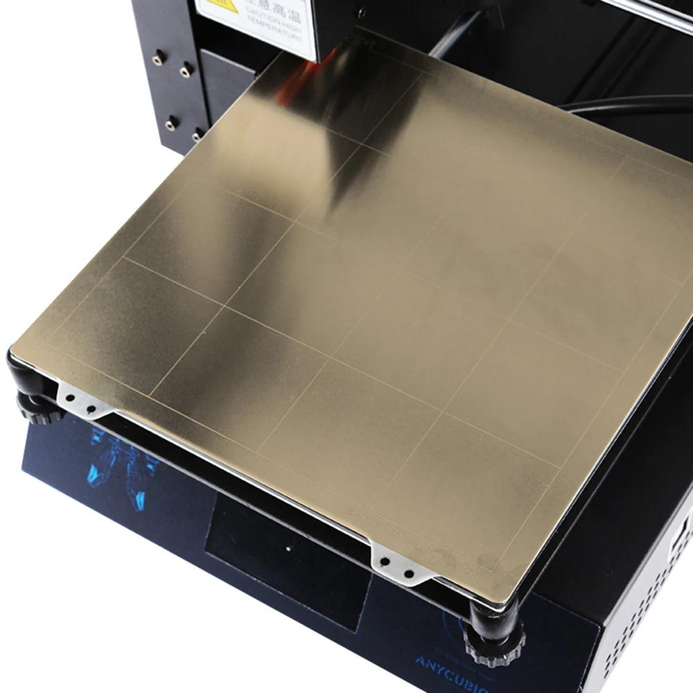 Пружинный стальной лист тепловой каркас кровати 3d принтер печатная плита с пей лист высокотемпературный горячий каркас кровати