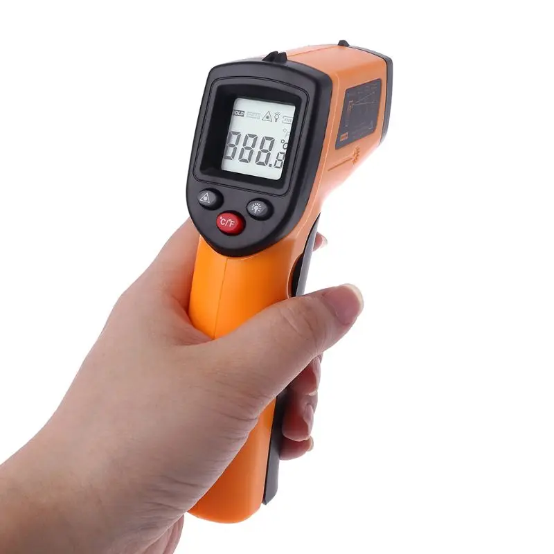 

Digital Infrared Thermometer LCD Non-contact IR Laser Temperature Point Gun with Backlight -50-380degree