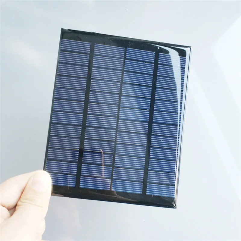 Fansaco 2W 12V Portable Solar Panel Polycrystalline Silicon DIY Battery Sunpower Power System Mini Cell 110*136MM | Электроника