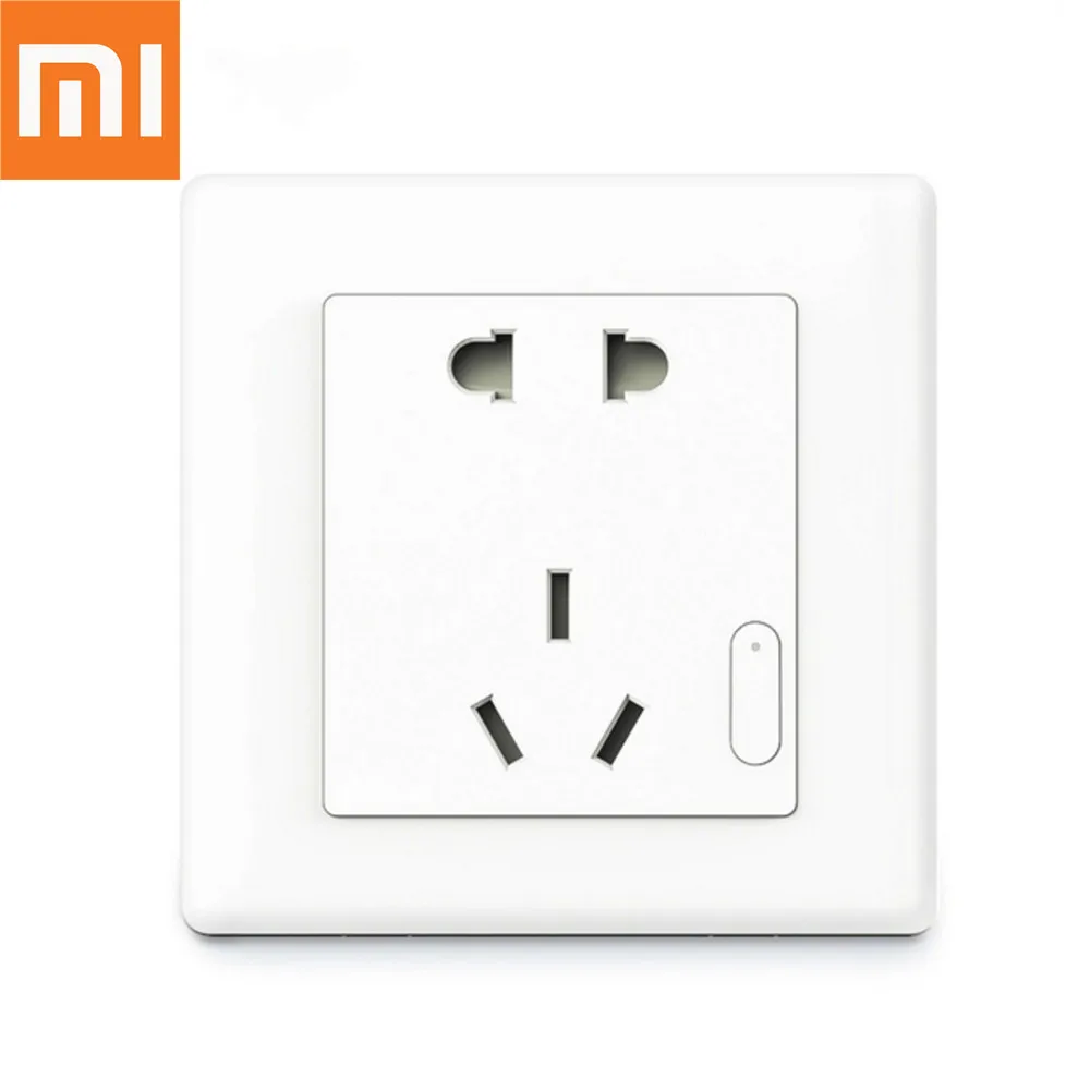 

Original Xiaomi Aqara Smart Wall Socket Plug WiFi APP Wireless Remote Socket Adaptor Power on and off via Phone 10A/2500W