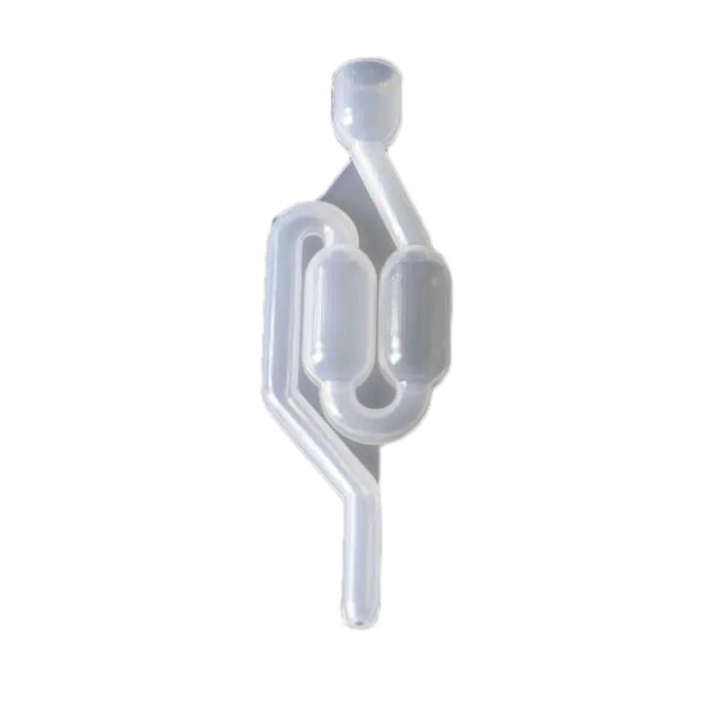 

1 Piece S-Shape Air Lock Twin Bubble Plastic Homebrew Fermentation Wine Valve Wine Beer Making Twin Bubble Fermentation