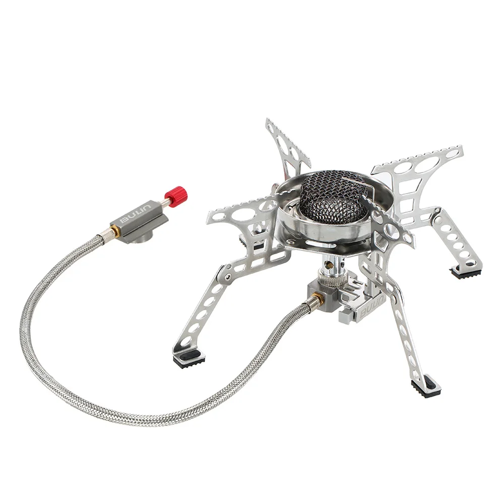 

Ultralight Gas Powered Cooking Stove Outdoor Camp Gas Stove Stainless Steel Outdoor Windproof Mini-stove Picnic Hiking Equipment