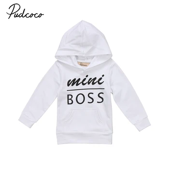 

Casual Baby Boy Girl Mini Boss Hoodie Tops Toddler Newborn Hooded Sweatshirt Outdoor NEW