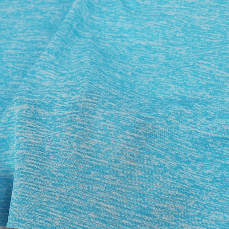 

100*172cm Colored Blue tShirt Fabric Soft Polyester Knit Material