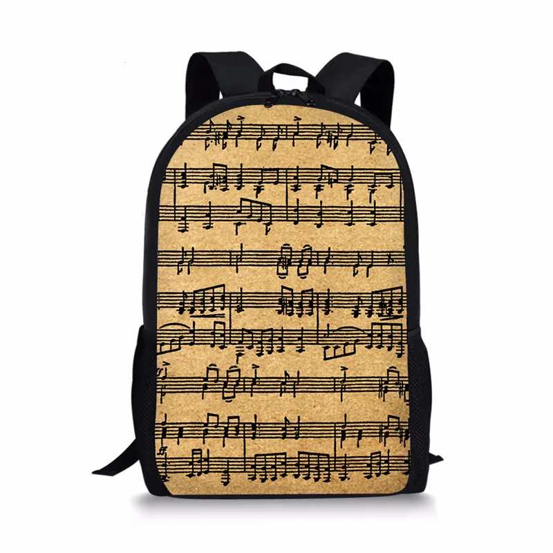 FORUDESIGNS/с музыкальными нотами для фортепиано, детские школьные сумки для девочек и мальчиков, школьные рюкзаки для подростков, Детская сумка, Mochila Escolar - Цвет: CC5274C