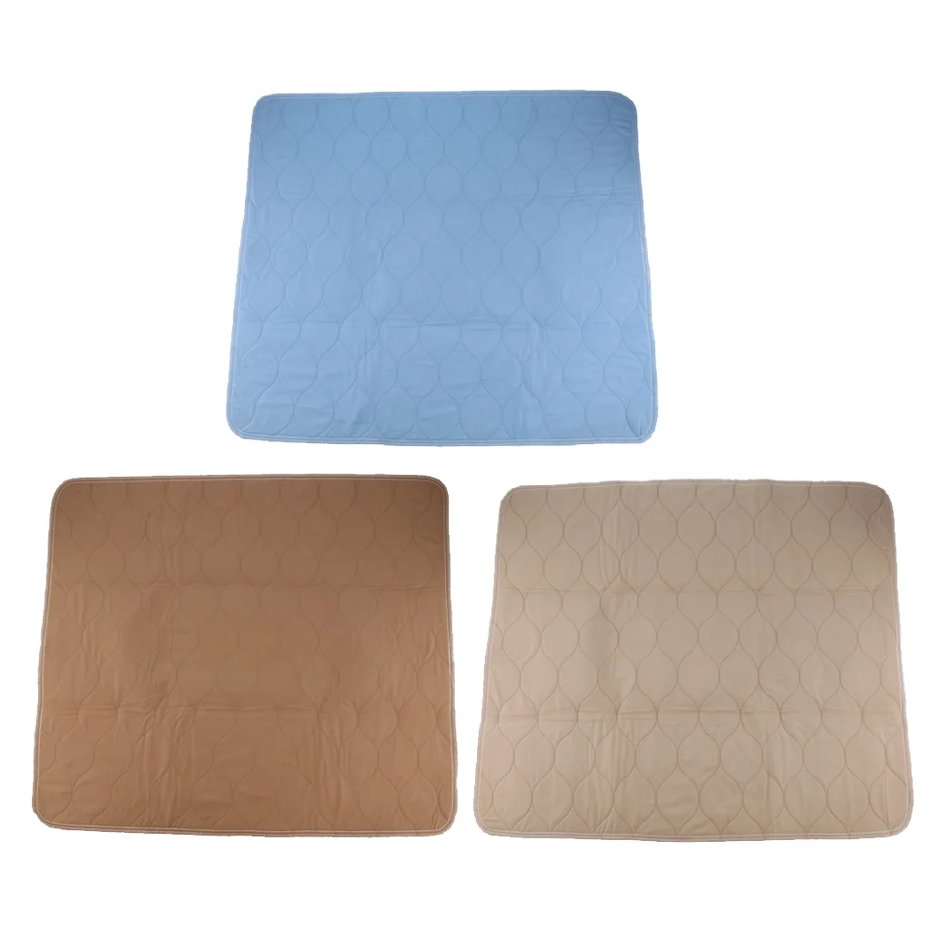 Soft 4-Layer Washable Incontinence Bed Underpads, Heavy Duty Mattress Protector Sheet 70x 80 cm for  Elderly Adult Patient Pet