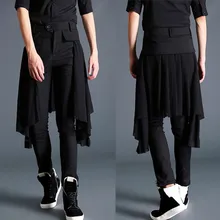 27-44! Новинка, Мужская одежда, модный стилист для волос, корейский стиль, штаны-шаровары, брюки, большие размеры, костюмы певицы