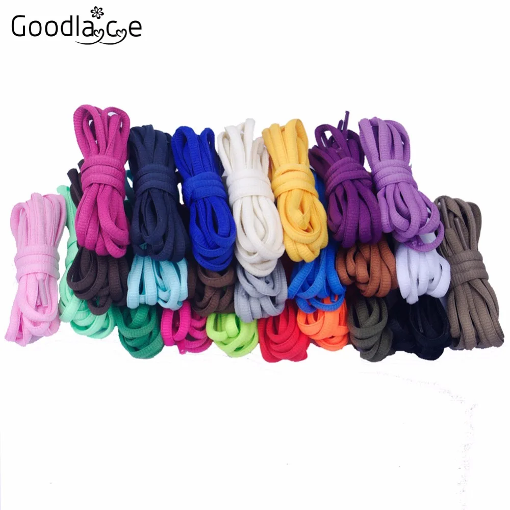 

140cm/55" of Oval Flat Shoelaces Shoestrings Shoe Ropes Polyester Shoe Lace for Sneakers