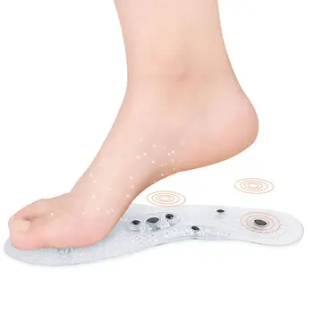 

Magnet magnetic plus elastomer transparent silicone massage insole magnetic therapy anti-fatigue health massage insole