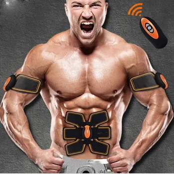 

Rechargeable Wireless Abdominal Muscle Toner Electric Stimulator Fit Muscle Massager Back Pain Relief Slimming Flex Belt