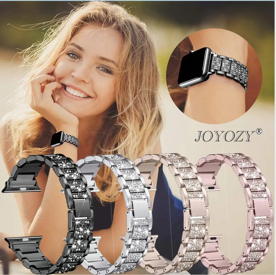 

Stainless steel Strap For Apple watch band 42mm 38mm iwatch band 44mm 40mm metal watch strap bracelet Watchband Accessories