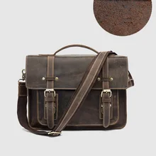 CARANFIER Мужские портфели для ноутбука, компьютера, дорожные сумки из натуральной яловой кожи, сумки высокого качества, мужские сумки через плечо