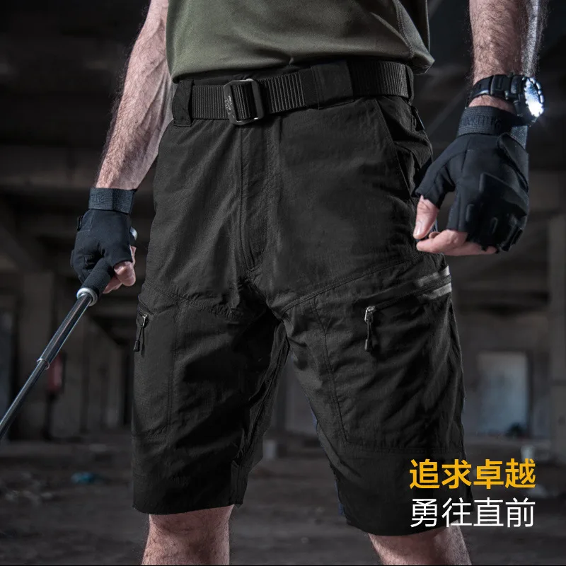 Uomini Tattica di Combattimento di Formazione Elastico Shorts Maschio di Campeggio Esterna di Arrampicata Escursionismo Quick Dry Sport Corsa e Jogging Pesca Pantaloni Corti