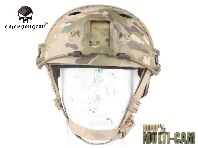 Для мужчин Военная Униформа Airsoft Боевой шлем спасение с помощью парашютистов, прыжок Emerson Fast шлем PJ Тип multicolco мультикам черный FG EM5668