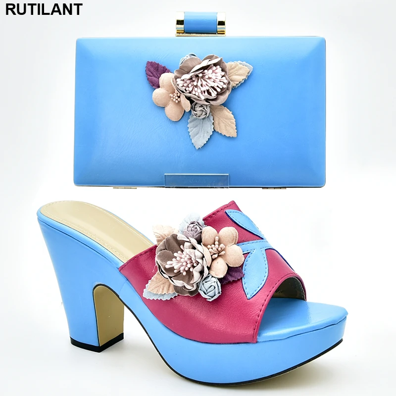 

Latest Design Italian Shoes with Matching Bags for Wedding Italy Nigerian Women Party Pumps Designer Shoes Women Luxury 2019