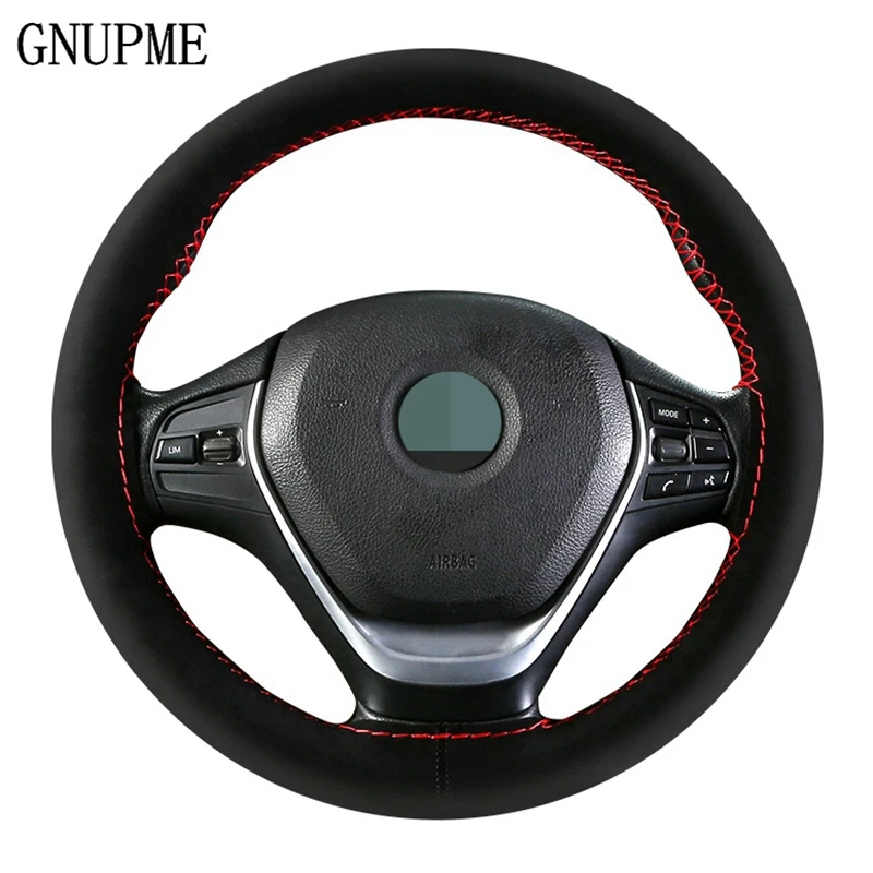 Anti-wear Auto Steering Wheel Cover DIY Suede Steering Wheel Car Anti-slip Breathable Soft Steering Covers 36cm 38cm 40cm Anti-wear Auto Steering Wheel Cover DIY Suede Steering Wheel Car Anti-slip Breathable Soft Steering Covers 36cm 38cm 40cm