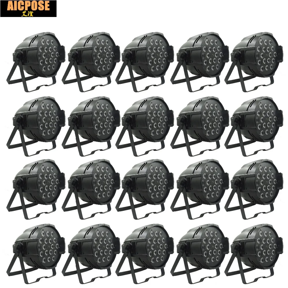 Dentro e Fora 20 Unidades e lotes 18 12 w Luzes Poder Led Par 18×12 w Rgbw 4em1 Levou Par Pode Par 64 Refletor Led dj Stage Projector Luz