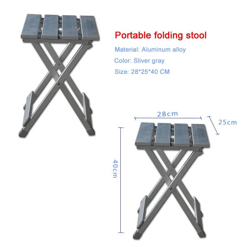 Открытый алюминиевый сплав складной досуг табурет портативный мазар табуреты путешествия Пикник стулья
