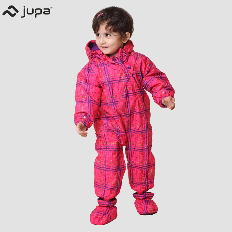 

JUPA Newborn Baby girls Rompers Winter Thick Warm toddler Hooded Jumpsuit Kids Outwear boys feathers cotton Clothing suit