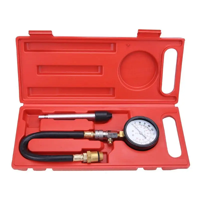 

Pressure Measuring Gauges Tester Kit Motor Auto Petrol Gas Engine Cylinder Compression Gauge Tester Tool Car Diagnostic Tool