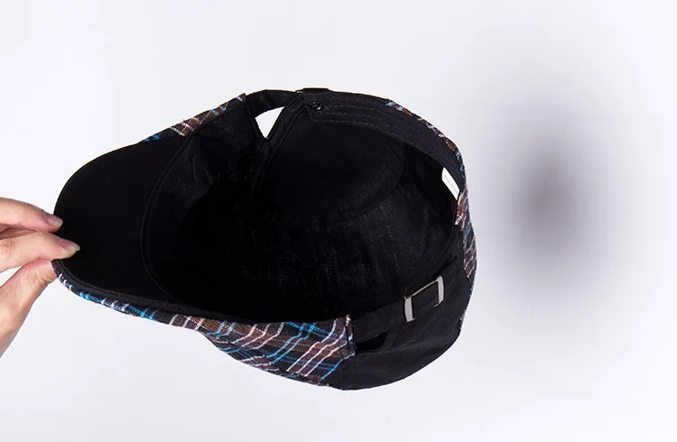 Весенне-осенняя Солнцезащитная шляпа в британском стиле для мужчин и женщин, высокое качество, Повседневный хлопковый берет, кепка s, регулируемая клетчатая плоская кепка