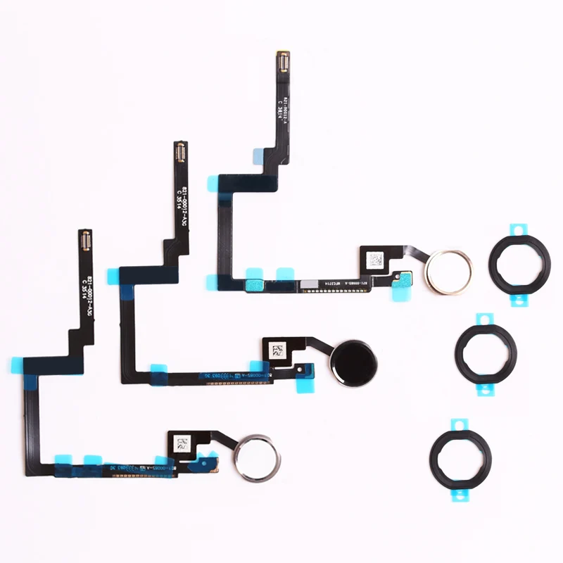 

For Apple iPad Mini 3 Home Button Assembly flex cable Silver best quality free shipping black white and god A1599 A1600 A1601