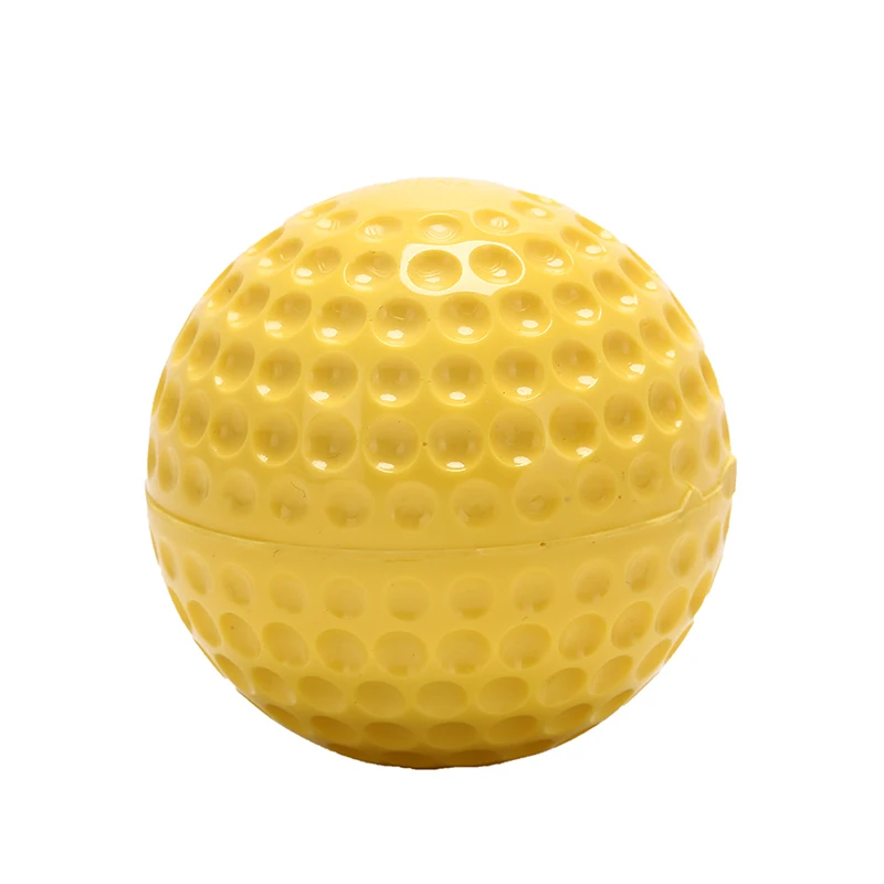 Тренировочные бейсбольные мячи 9 дюймов сверхлегкие нетоксичные безвкусные желтые полностью резиновые Твердые бейсбольные мячи