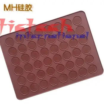 

by dhl 100pcs high quality Silicone 48 Cavity Macaron Mat Pastry Cake Macarons Mould Nonstick Baking Tools