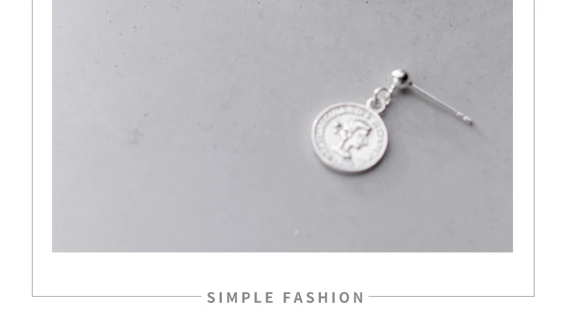 Vintage Avatar Drop Pendant Coin Earrings Punk Gold Color S925 Sterling Silver Dangle Earring Brinco for Women Statement Jewelry (13)