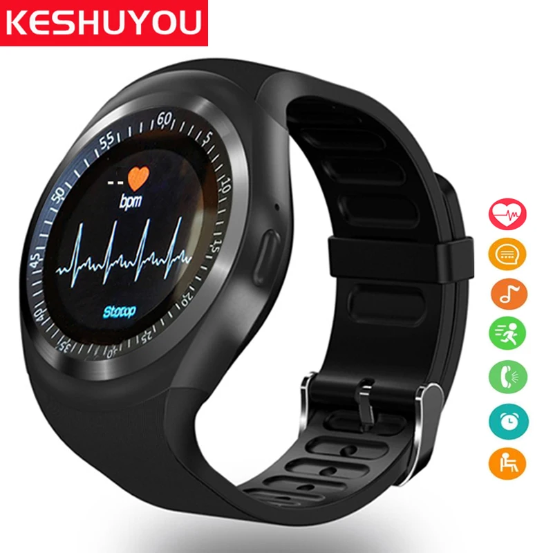 Смарт часы KESHUYOU Y1 plus для мужчин и женщин смарт детей android с Sim картой монитором