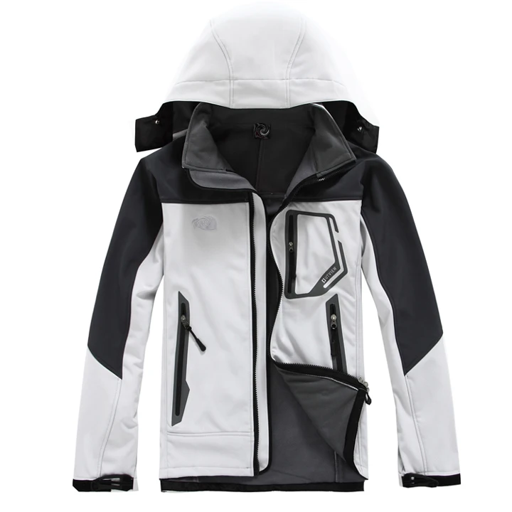 

CANDOMOM Jackets Heating Windproof Softshell Jackets Outdoor Waterproof Fleece Catching Men Climbing Coat
