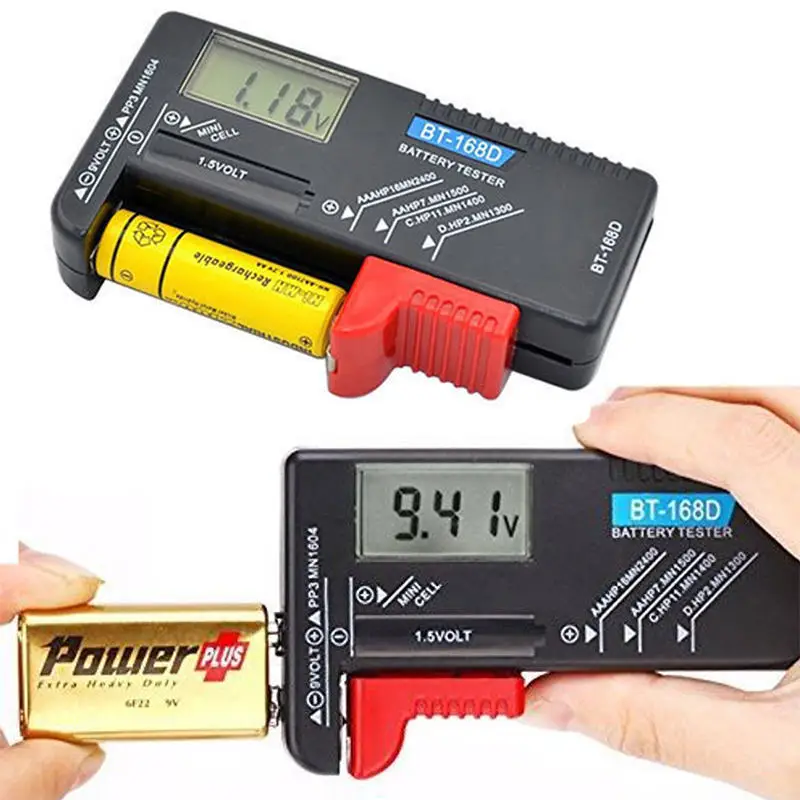 Tester Per Batterie Universale - Misuratore Per AA, AAA, C, D, 9V Con Display A Colori - Foto 10