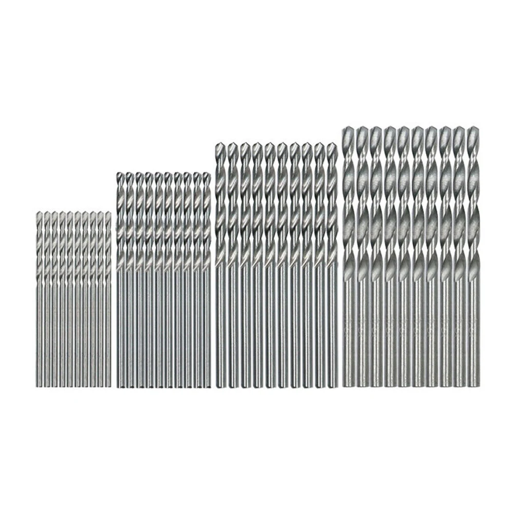 

40 Pcs Mini Drill HSS Bit 0.5mm-2.0mm Straight Shank PCB Twist Drill Bits S