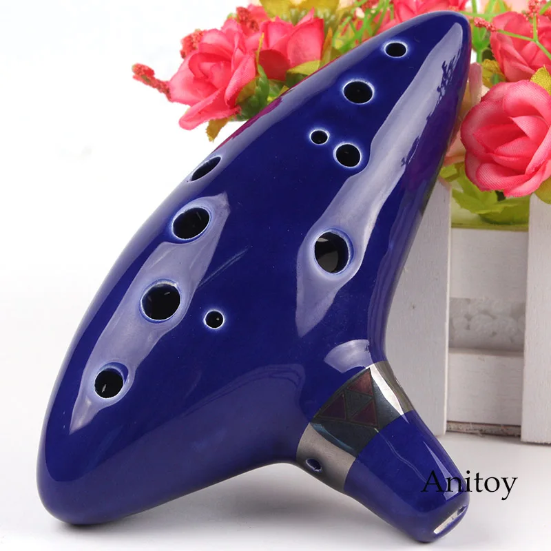 The Legend of Zelda Ocarina Classical Blue 12 Holes Ocarina Alto C