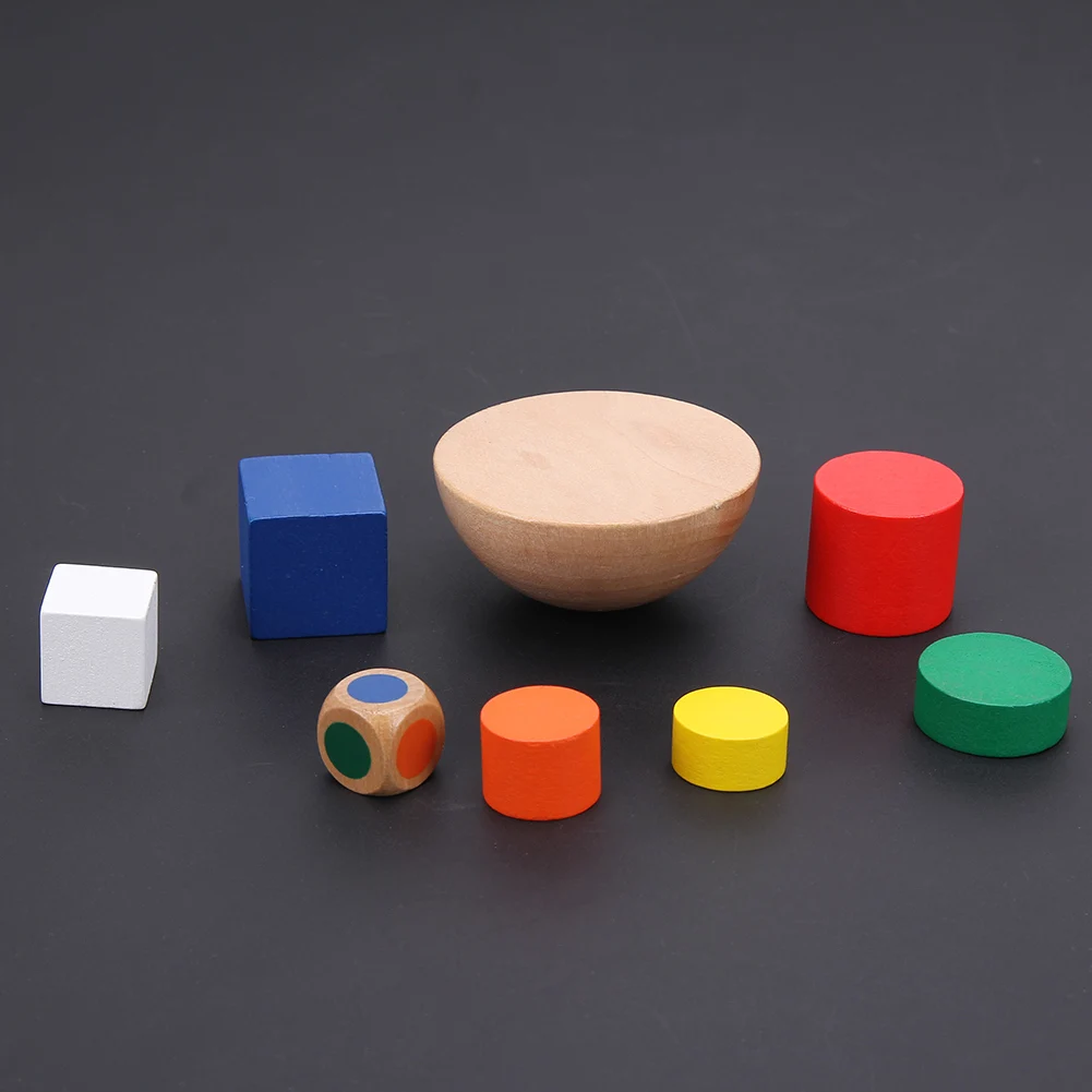 1 Pcs Colored Wooden Geometric Blocks kids Balancing Game toys Montessori Learning Educational Toys For Children Family Game Toy 1 Pcs Colored Wooden Geometric Blocks kids Balancing Game toys Montessori Learning Educational Toys For Children Family Game Toy