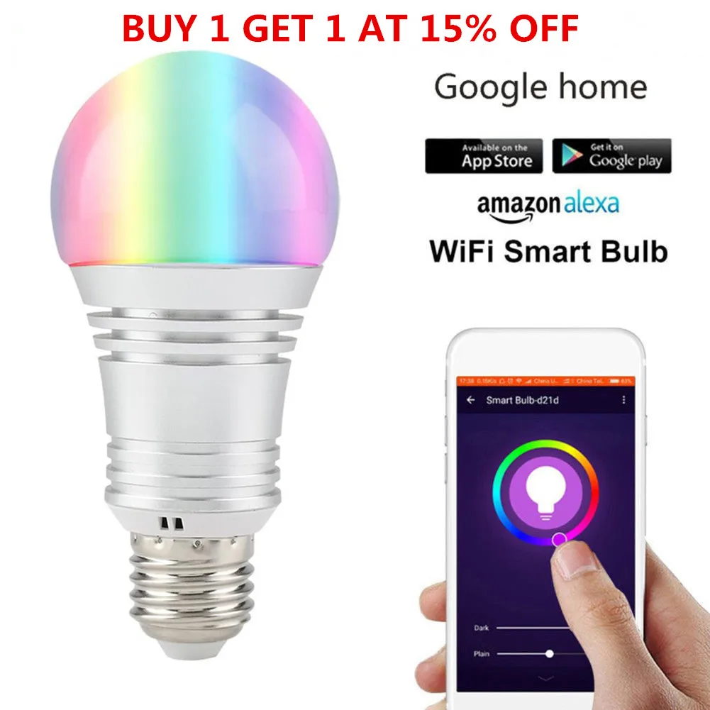 

LED Lamp E14/E26/E27/B22 RGB LED Bulb E27 12W RGBW Dimmable Ampoule LED Smart Lights For Home Holiday Decoration