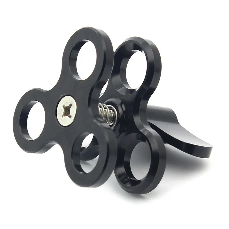 Aluminum 3-holes Ball Joint Support Clip For Diving Sports BC05 | Лампы и освещение
