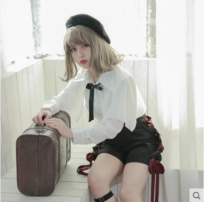 

Princess sweet lolita shorts [Dolly Delly] original no moonlight punk cross pumping with strap shorts women Dolley-0043-2